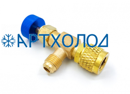 Вентиль с нажимом на ниппель FavorCool FC-34 (M1/4"SAE х F1/4"SAE)