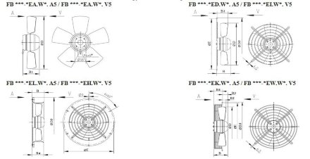 Вентилятор осевой ZIEHL-ABEGG FB056-SDK.4I.V4S Ziehl-Abegg